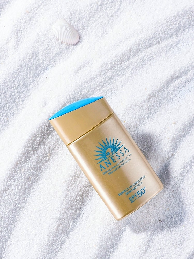 资生堂安耐晒防晒霜60ml小金瓶男女面部隔离anessa安热沙官方旗舰
