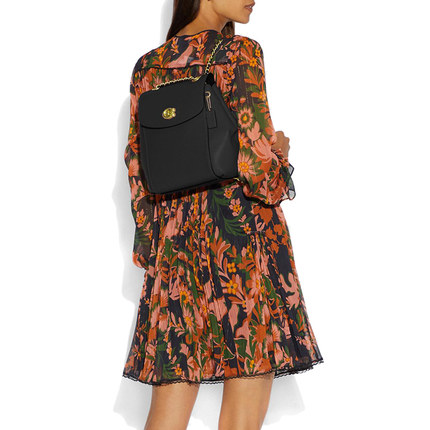 COACH/蔻驰双肩包专柜新款女士PARKER系列黑色多功能双肩包 35568